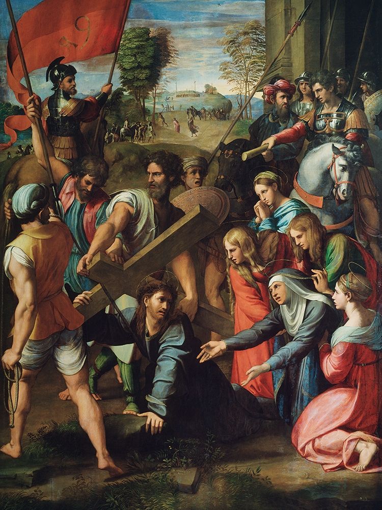 Christ Falling on the Way to Calvary art print by Raphael for $57.95 CAD