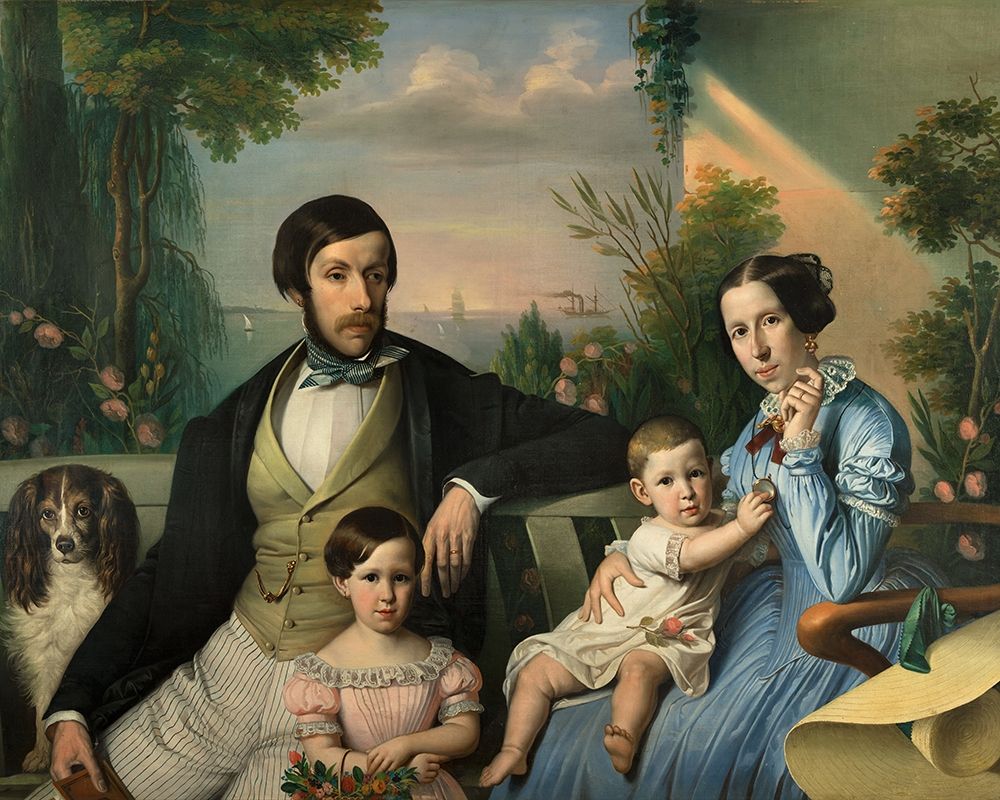 Pietro Stanislao Parisi with Family art print by Giuseppe Tominz for $57.95 CAD