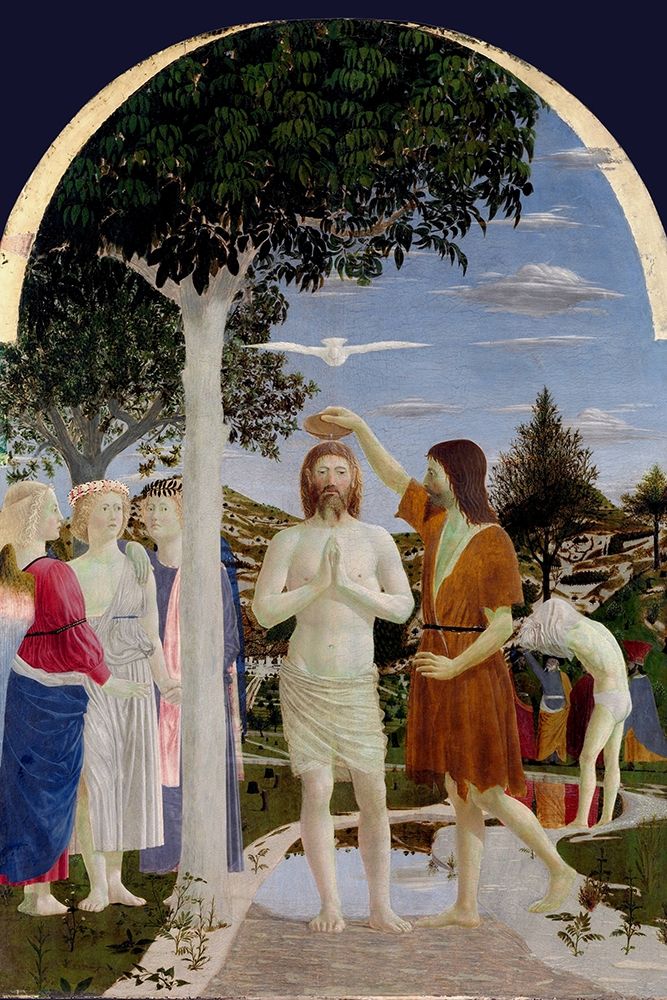 The Baptism of Christ art print by Piero della Francesca for $57.95 CAD