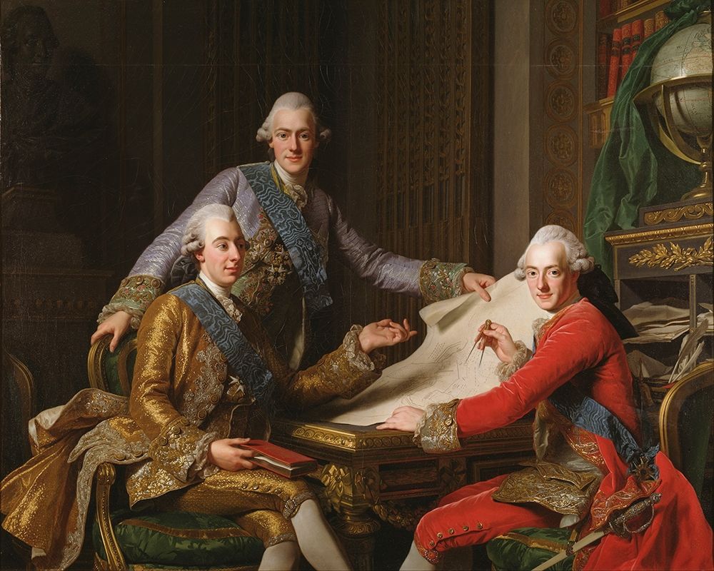 King Gustav III of Sweden and His Brothers art print by Alexander Roslin for $57.95 CAD