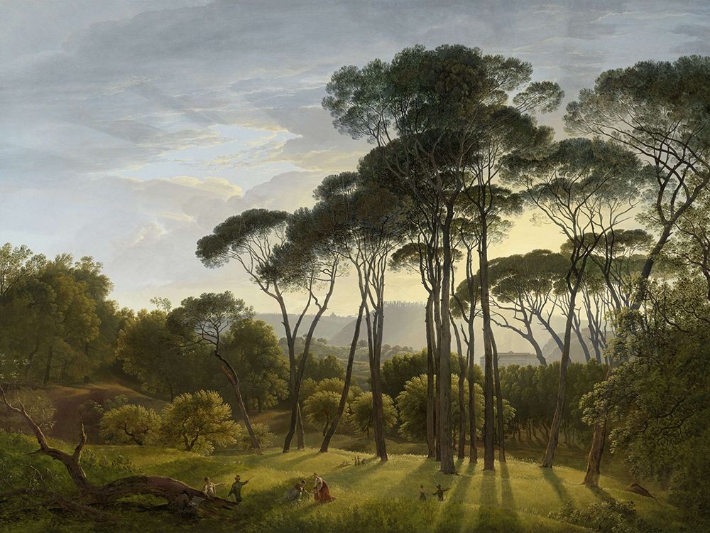 Italian Landscape with Umbrella Pines art print by Hendrik Voogd for $57.95 CAD