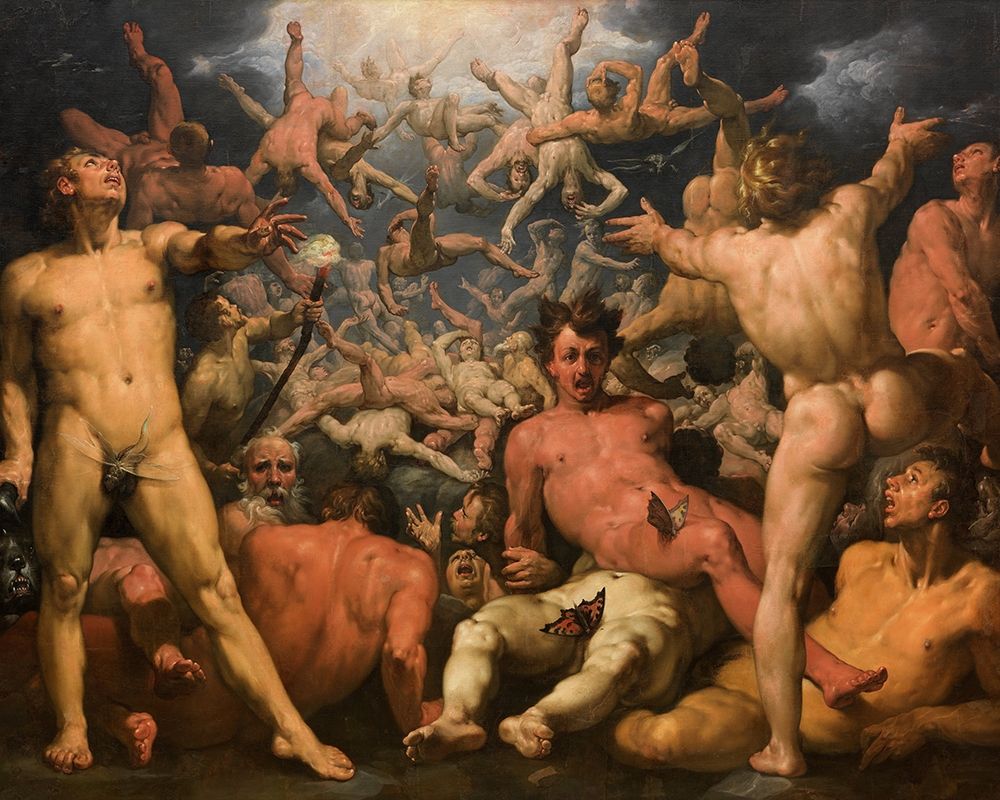 The Fall of the Titans art print by Cornelis van Haarlem for $57.95 CAD