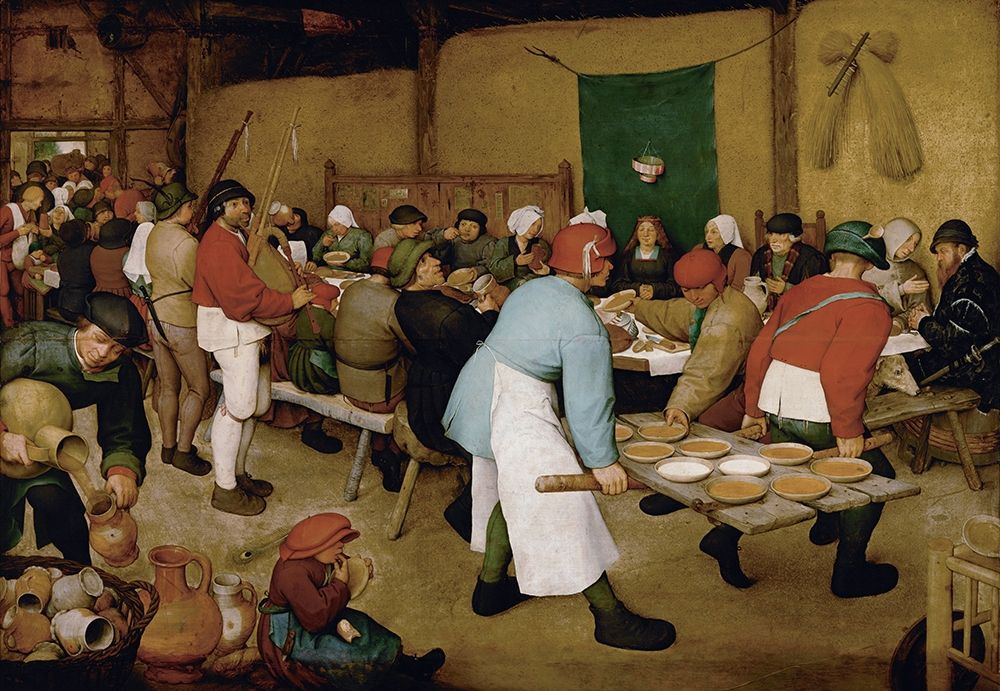The Peasant Wedding art print by Pieter Bruegel the Elder for $57.95 CAD