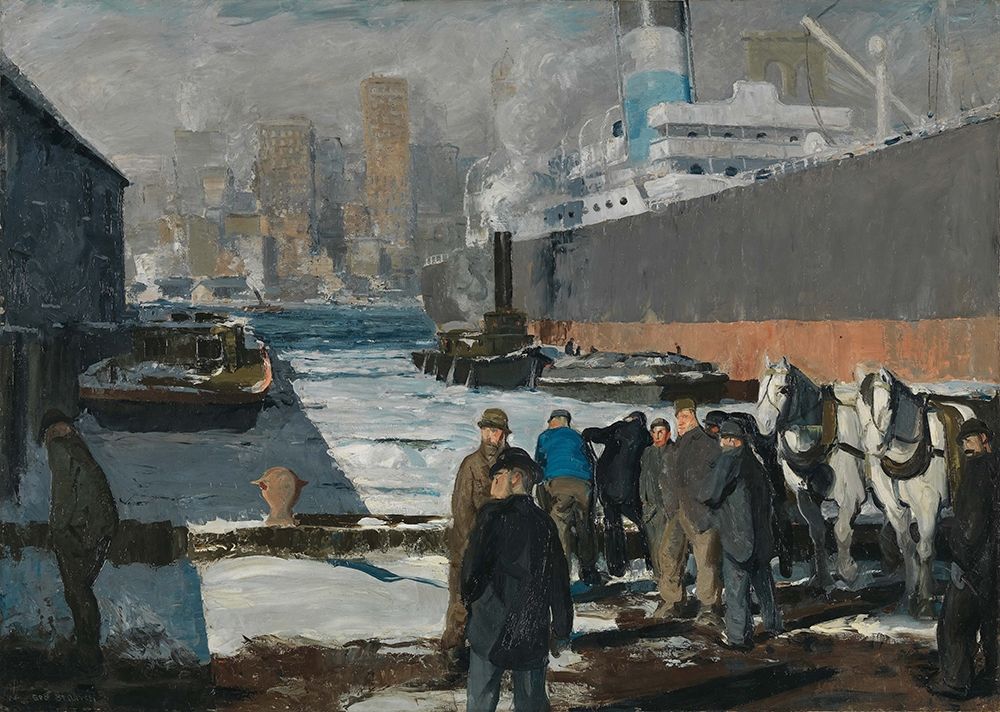 Men of the Docks art print by George Bellows for $57.95 CAD
