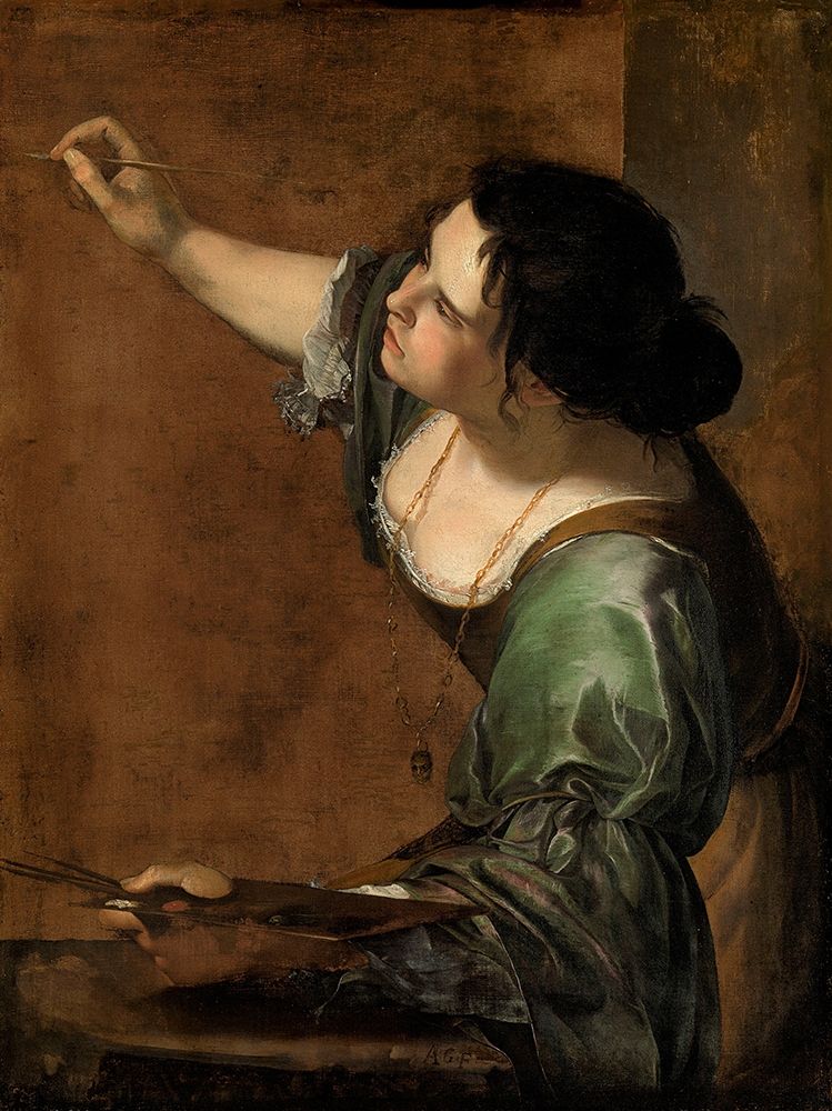 Self-Portrait as the Allegory of Painting art print by Artemisia Gentileschi for $57.95 CAD