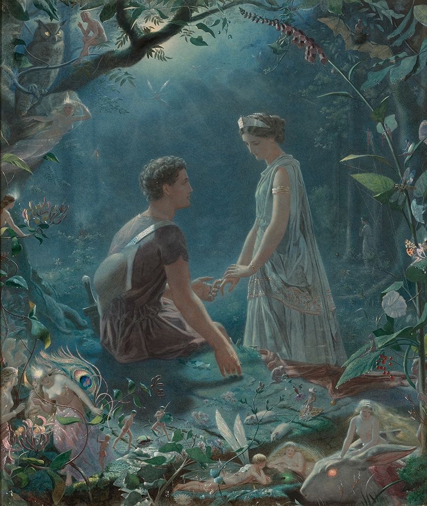 Hermia and Lysander art print by John Simmons for $57.95 CAD
