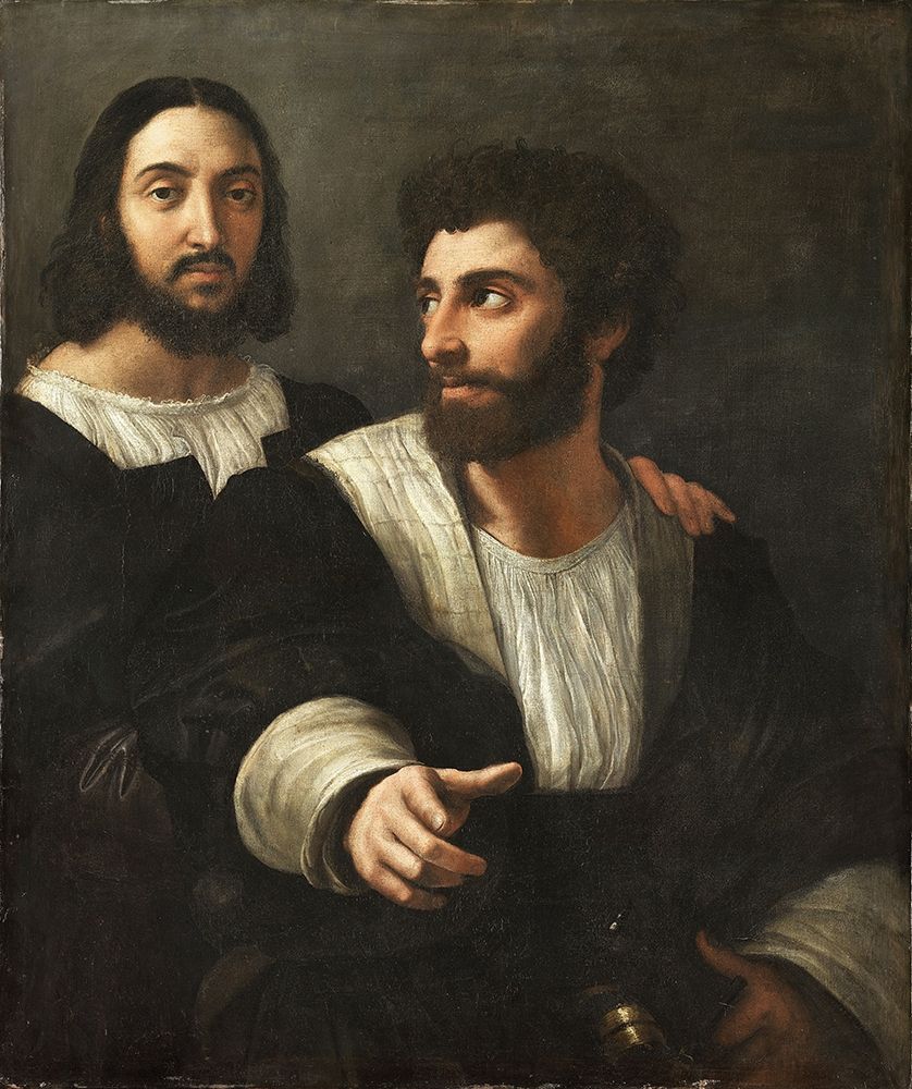 Self-Portrait with a Friend art print by Raphael for $57.95 CAD