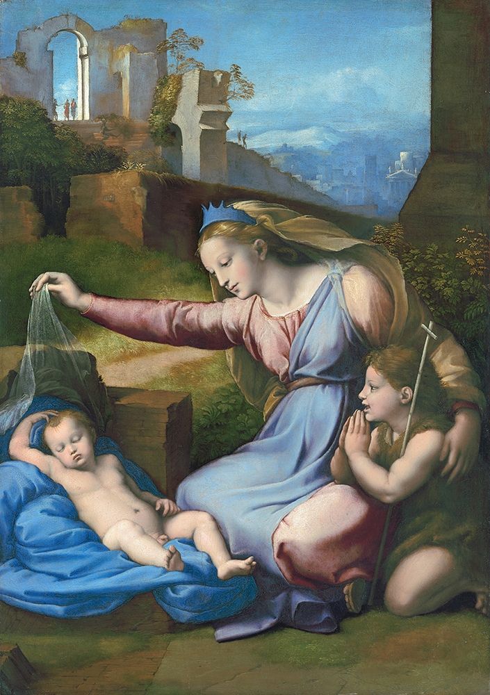 Madonna with the Blue Diadem art print by Raphael for $57.95 CAD