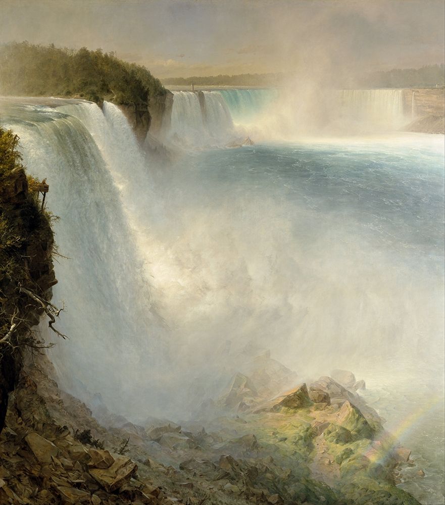 Niagara Falls, from the American Side art print by Frederic Edwin Church for $57.95 CAD