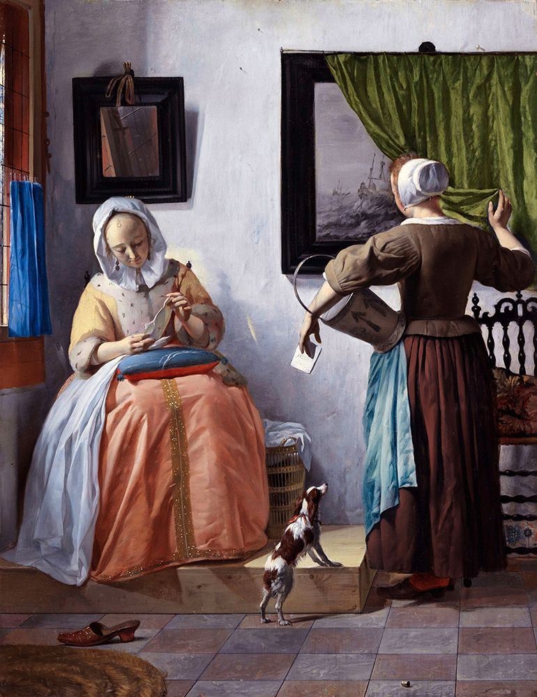 Woman Reading a Letter art print by Gabriel Metsu for $57.95 CAD
