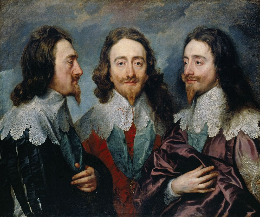 Charles I in Three Positions art print by Anthony van Dyck for $57.95 CAD