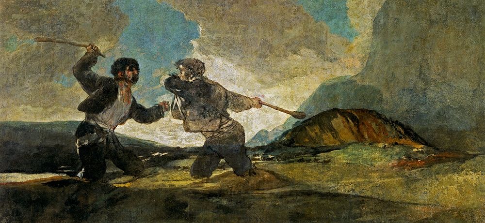 Fight with Cudgels art print by Francisco Goya for $57.95 CAD