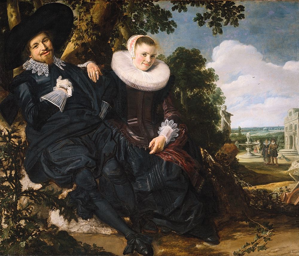 Marriage Portrait of Isaac Massa and Beatrix van der Laen art print by Frans Hals for $57.95 CAD