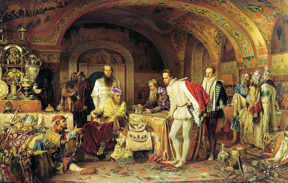 Ivan the Terrible Showing His Treasury to Jerome Horsey art print by Alexander Litovchenko for $57.95 CAD