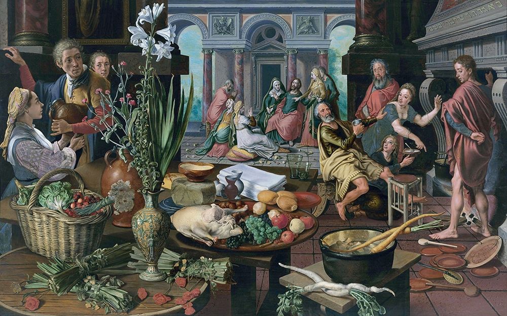 Christ in the House of Martha and Mary art print by Pieter Aertsen for $57.95 CAD