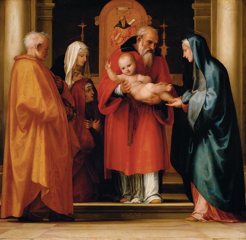 The Scene of Christ in the Temple art print by Fra Bartolomeo for $57.95 CAD