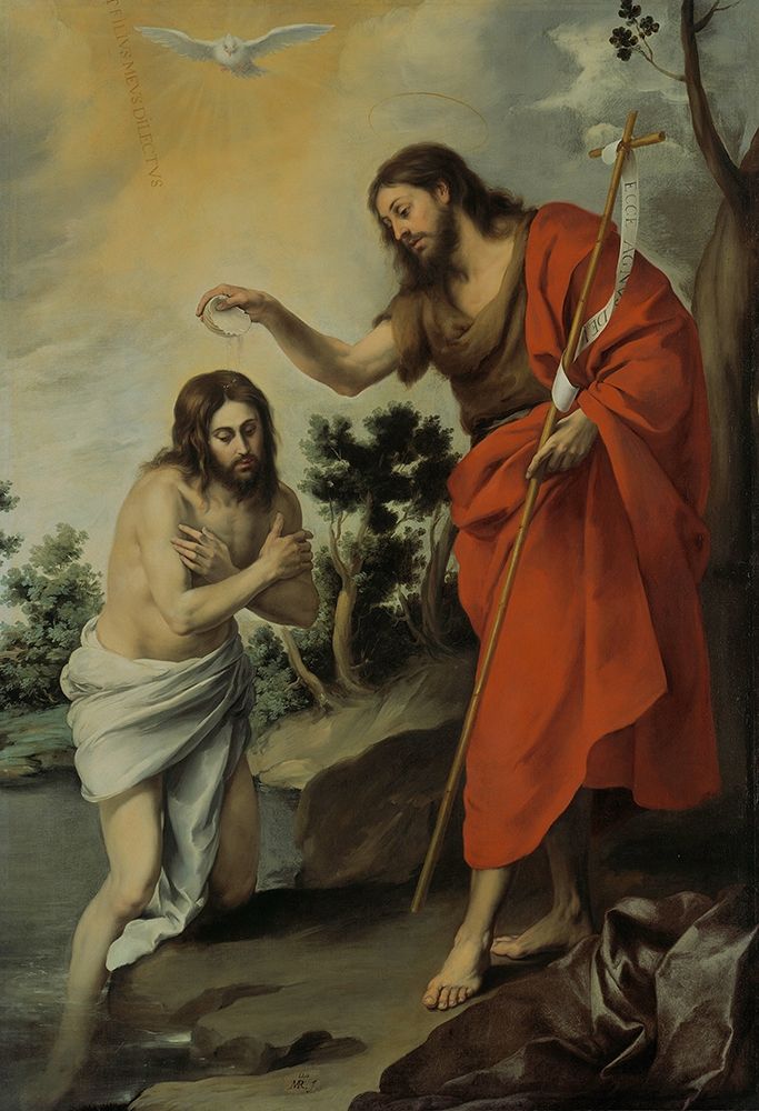 The Baptism of Christ art print by Bartolome Esteban Murillo for $57.95 CAD