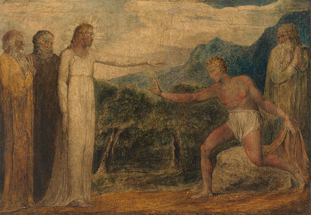 Christ Giving Sight to Bartimaeus art print by William Blake for $57.95 CAD