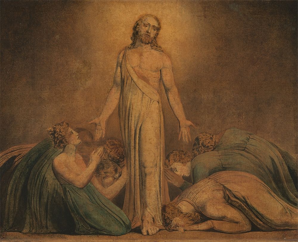 Christ Appearing to the Apostles after the Resurrection art print by William Blake for $57.95 CAD