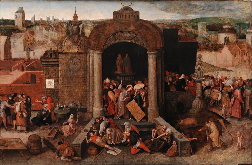 Christ Driving the Traders from the Temple art print by Pieter Bruegel the Elder for $57.95 CAD