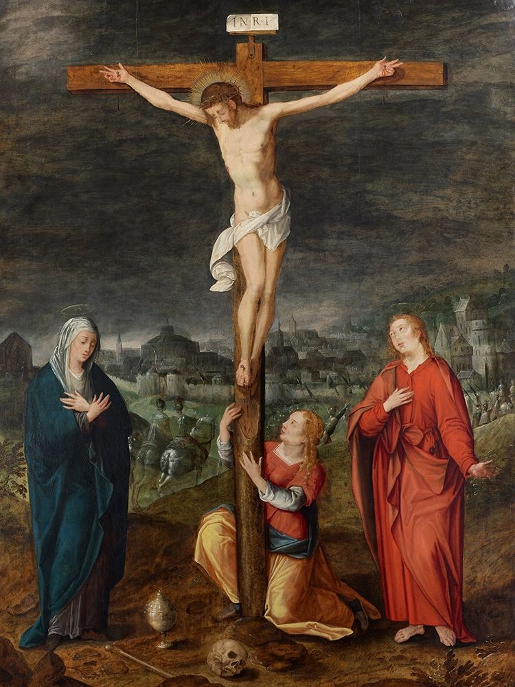 The Crucifixion art print by Netherlandish  School for $57.95 CAD