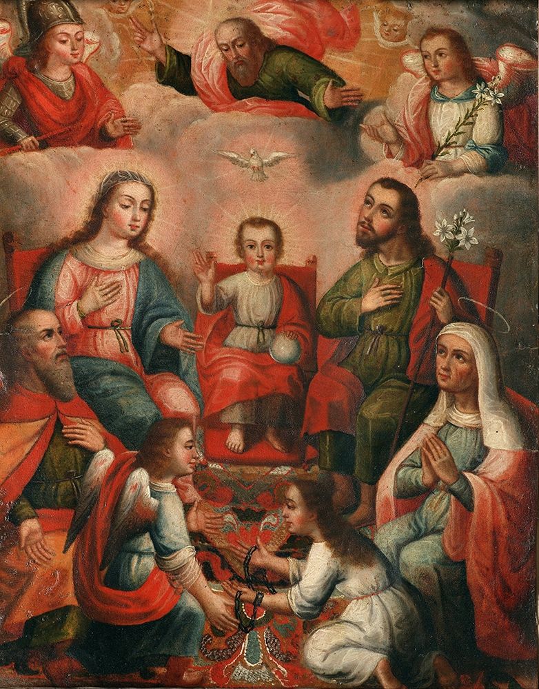 The family of Christ Child art print by Cusco School for $57.95 CAD