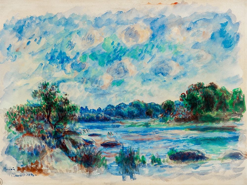 Landscape at Pont Aven 1892 art print by Pierre-Auguste Renoir for $57.95 CAD