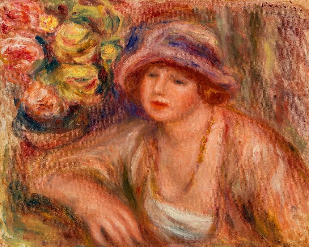 Woman Leaning 1918 art print by Pierre-Auguste Renoir for $57.95 CAD