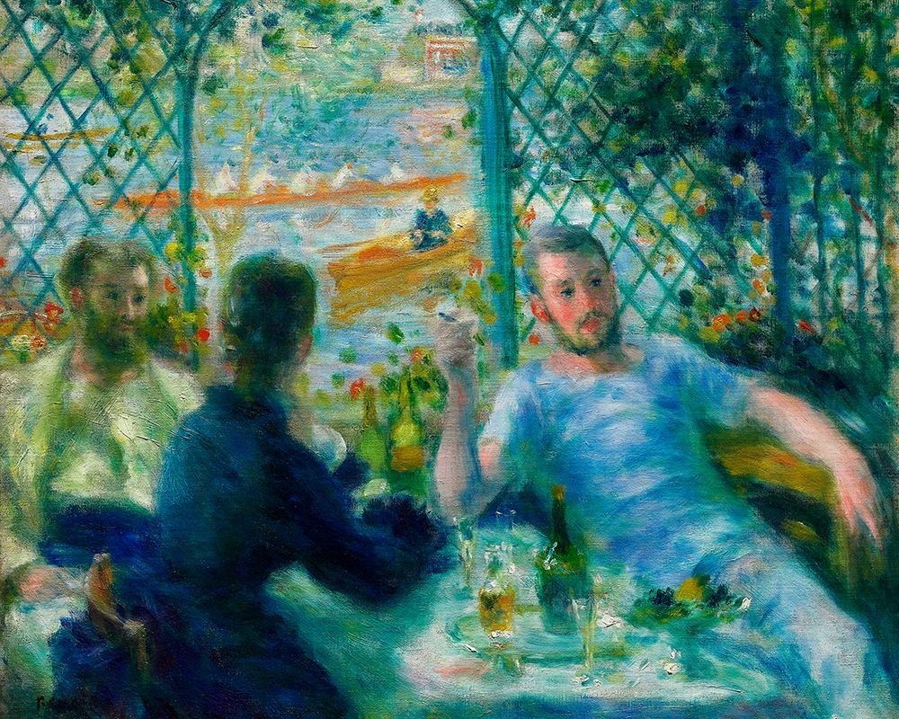 Lunch at the Restaurant Fournaise 1875 art print by Pierre-Auguste Renoir for $57.95 CAD
