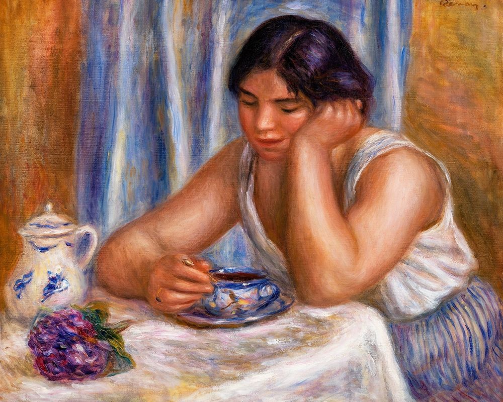 Cup of Chocolate 1912 art print by Pierre-Auguste Renoir for $57.95 CAD