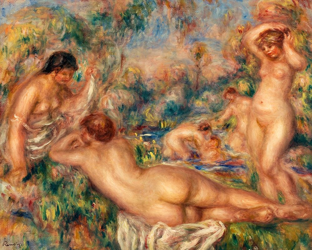 Bathers 1918 art print by Pierre-Auguste Renoir for $57.95 CAD