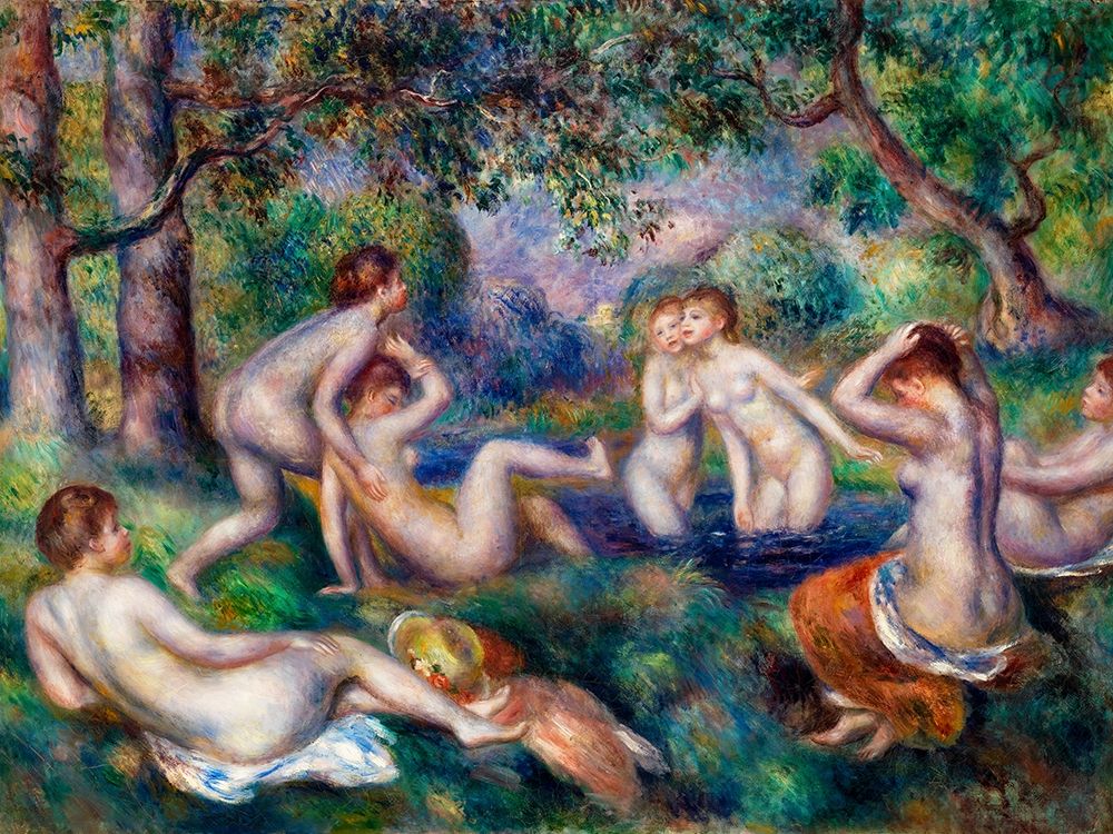 Bathers in the Forest 1897 art print by Pierre-Auguste Renoir for $57.95 CAD