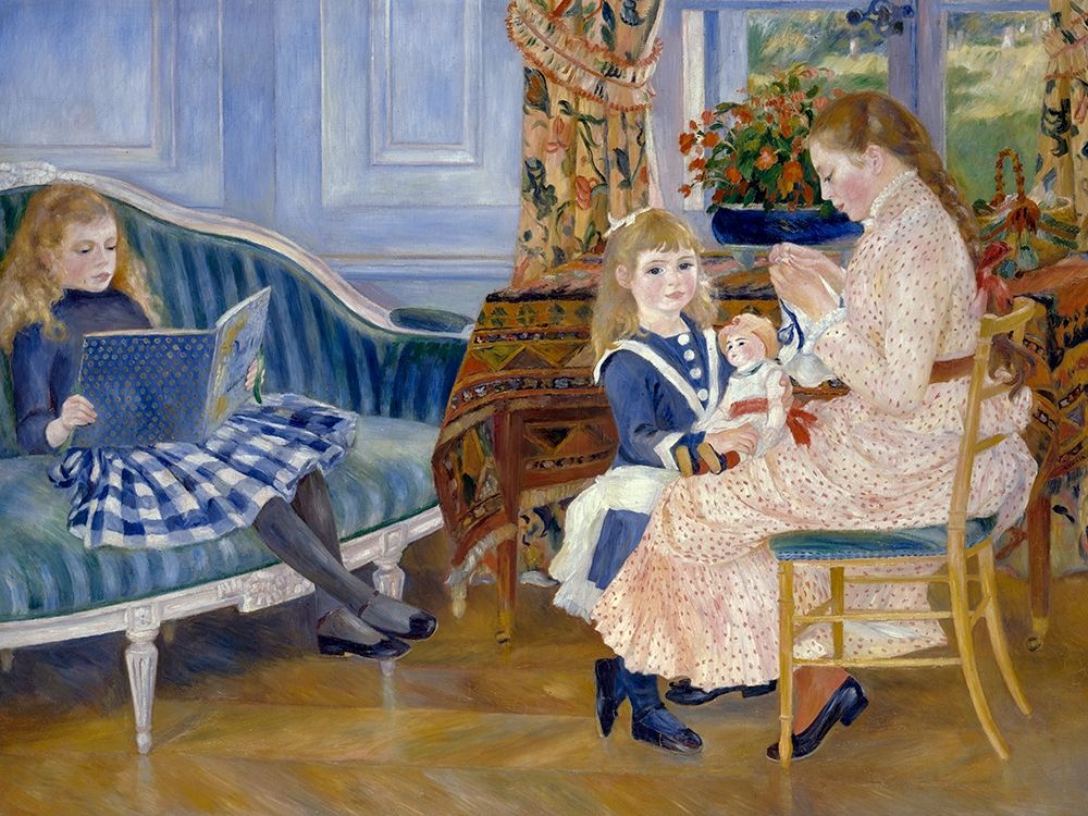 Childrens Afternoon at Wargemont art print by Pierre-Auguste Renoir for $57.95 CAD