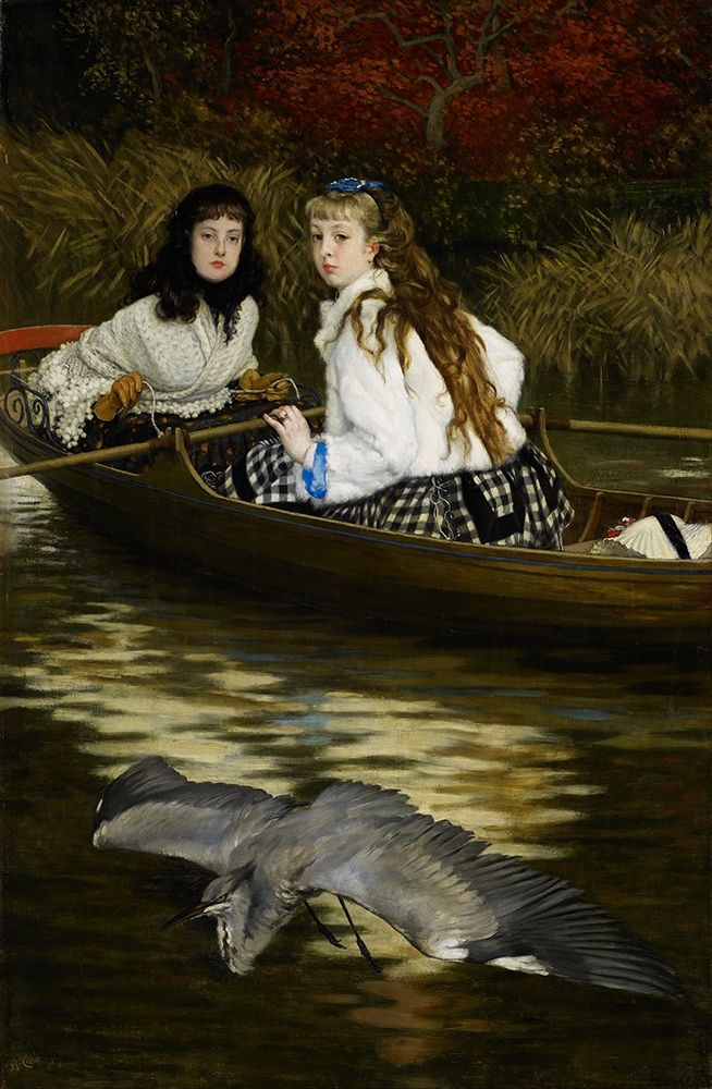 On the Thames, A Heron art print by James Tissot for $57.95 CAD