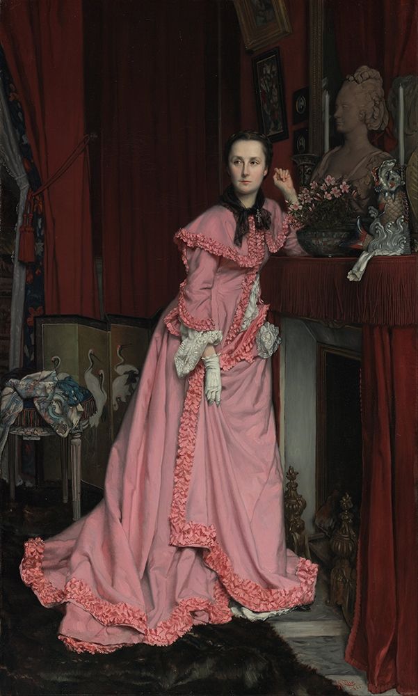 Portrait of Marquise de Miramon art print by James Tissot for $57.95 CAD