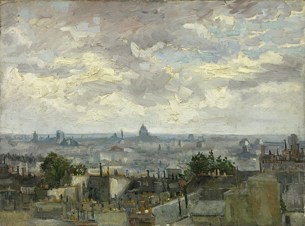 View of Paris art print by Vincent van Gogh for $57.95 CAD
