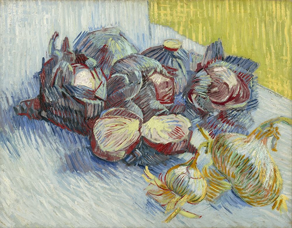 Red cabbages and onions art print by Vincent van Gogh for $57.95 CAD
