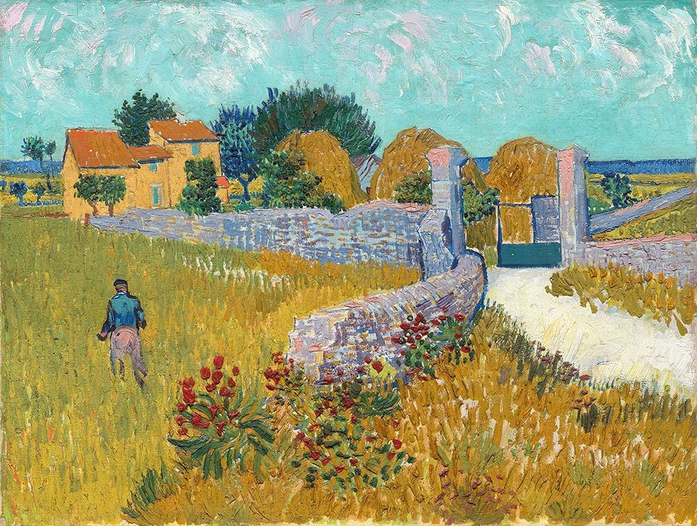 Farmhouse in Provence art print by Vincent van Gogh for $57.95 CAD