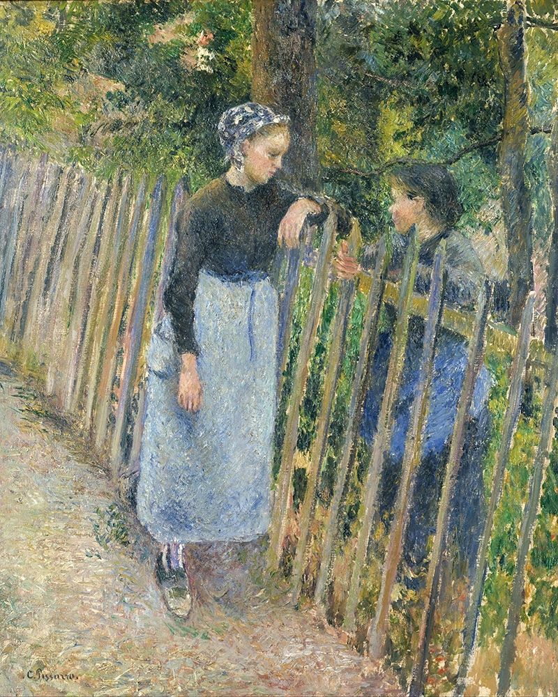 Conversation art print by Camille Pissarro for $57.95 CAD