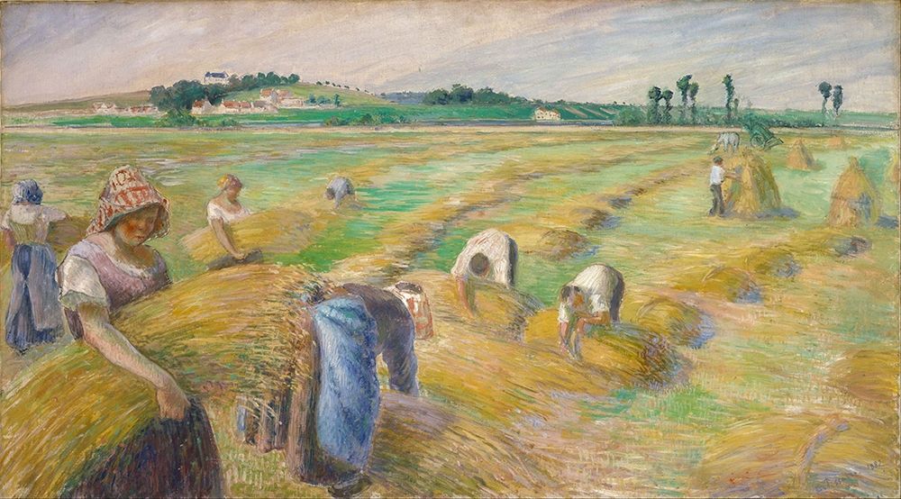 The Harvest art print by Camille Pissarro for $57.95 CAD