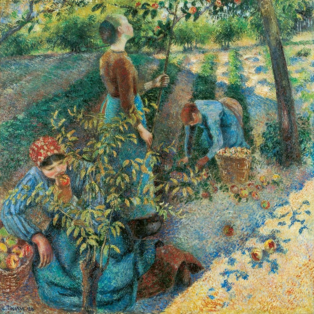 Apple Picking art print by Camille Pissarro for $57.95 CAD