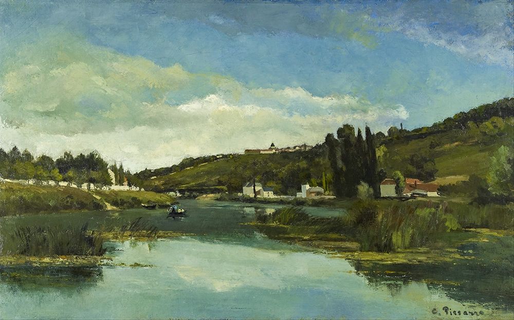 The Marne at Chennevieres art print by Camille Pissarro for $57.95 CAD