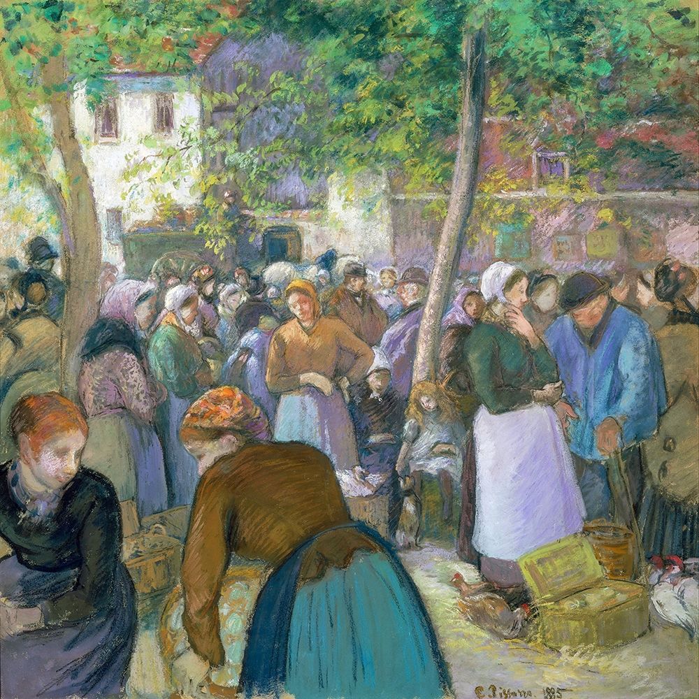 Poultry Market at Gisors art print by Camille Pissarro for $57.95 CAD