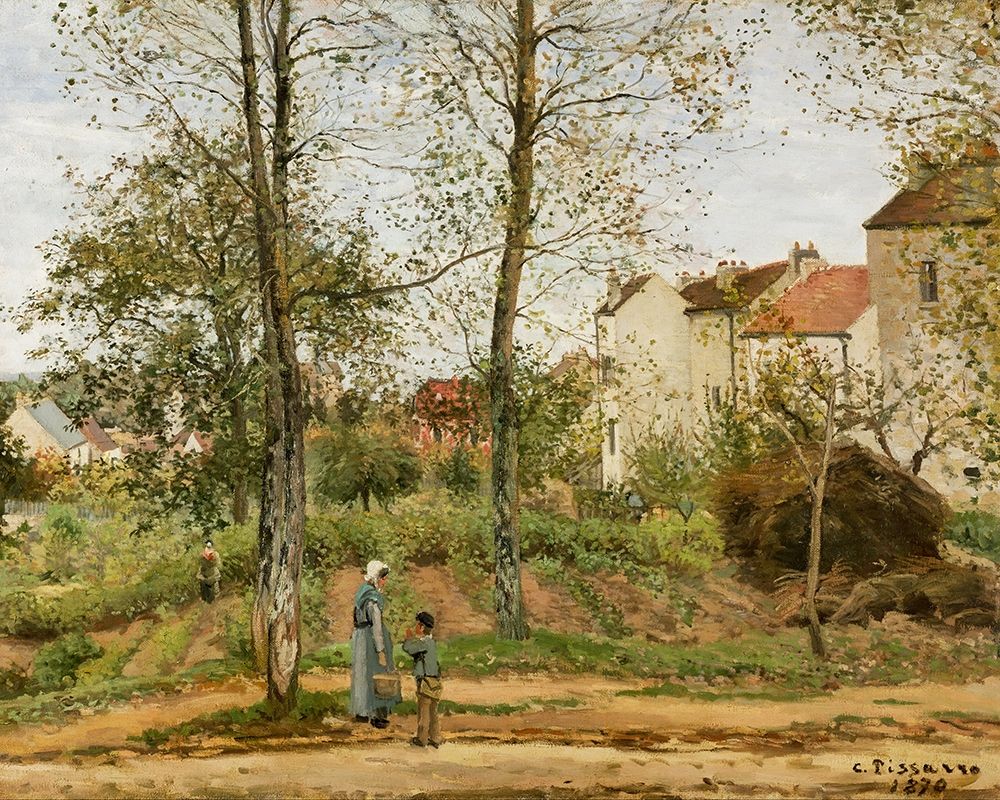 Houses at Bougival art print by Camille Pissarro for $57.95 CAD