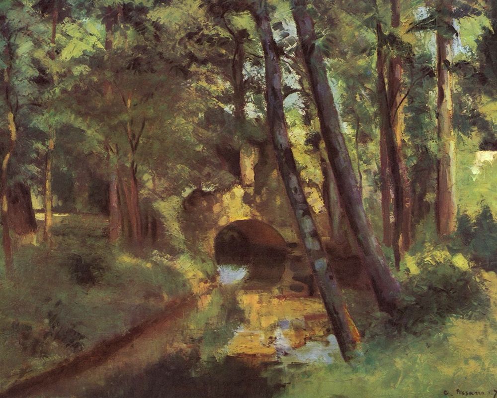 The Small Brigde, Pontoise art print by Camille Pissarro for $57.95 CAD