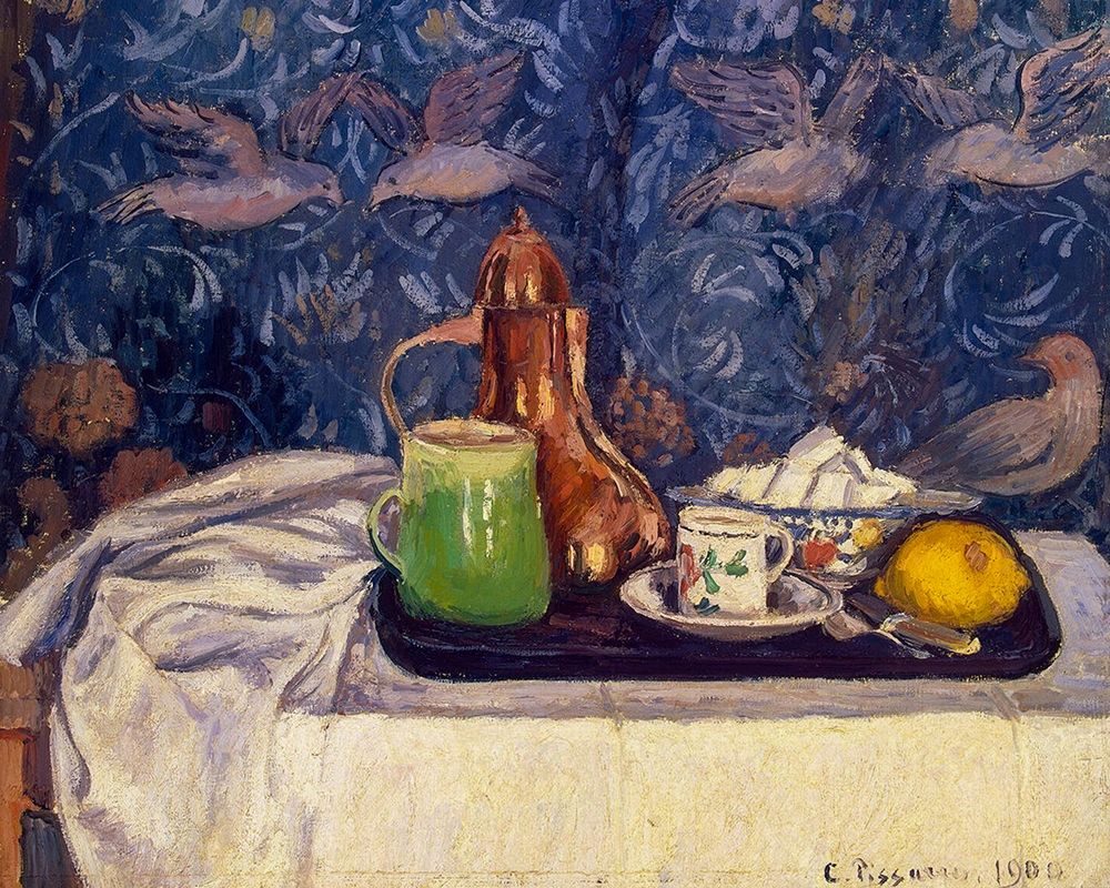 Still Life with a Coffeepot art print by Camille Pissarro for $57.95 CAD