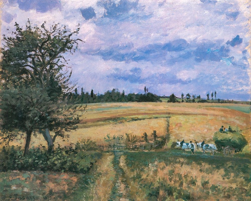 Landscape in Pontoise art print by Camille Pissarro for $57.95 CAD