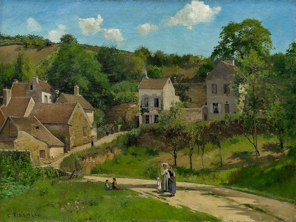 The Hermitage at Pontoise art print by Camille Pissarro for $57.95 CAD