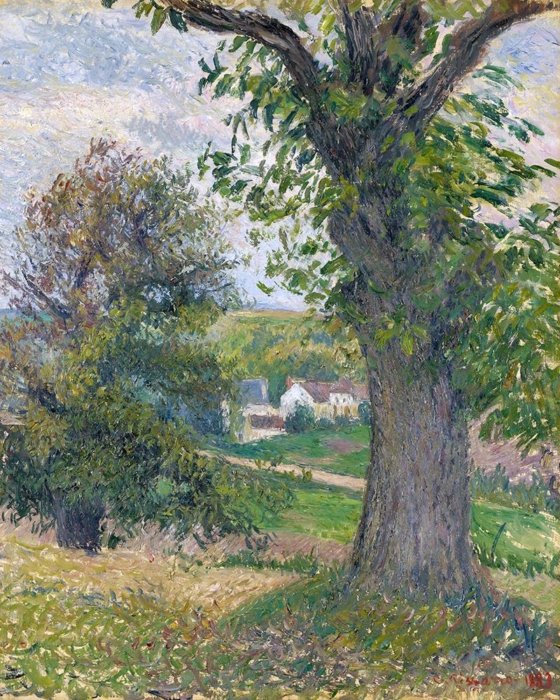 Chestnut trees in Osny art print by Camille Pissarro for $57.95 CAD