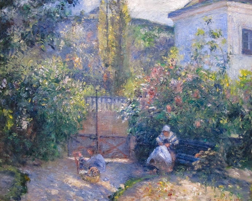 Hermitage Garden, Maison Rouge art print by Camille Pissarro for $57.95 CAD
